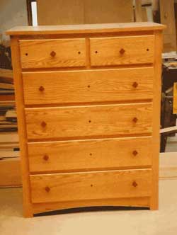 Amish Custom Made Mission Chest with Diamond Shaped Knobs