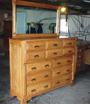 Custom Amish Made Chest on Chest with Mirror