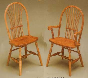 Amish Made Bow Sheaf Chair