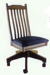 Locally Amish Made Michian Shaker Desk Chair
