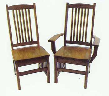 Amish Made Mission Crescent Chair