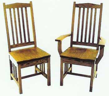 Amish Made High Mission Chair
