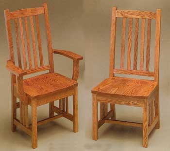 Amish Made Mission Chair