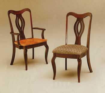 Amish Made Richwood Queen Anne Chairs
