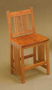 Amish Made Midway Mission Stool