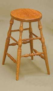 Amish Made Scooped Stool
