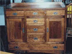 Amish Custom Made Cherry Mission Buffet with Lower Drawer