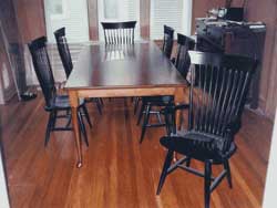 Amish Custom Made Cherry Queen Anne Farmhouse Table