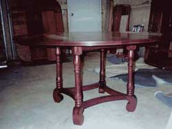 Amish Custom Made 4 Legged Pedstal Table