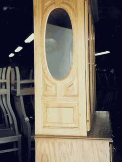 Amish Custom Made Hickory Oval Side Window