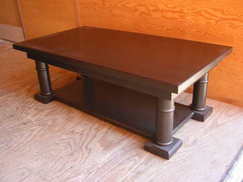 Locally Amish Custom Crafted Dark Stain Coffee Table