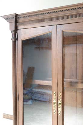 Locally Amish Custom Made Gun Cabinet Safe Close Up of Doors