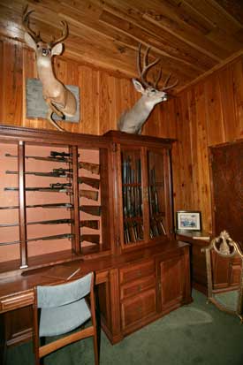 Locally Amish Custom Made Gun Cabinet Wall Unit Closer Look
