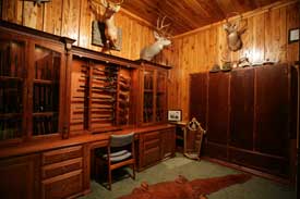 Locally Amish Custom Made Gun Cabinet Wall Unit