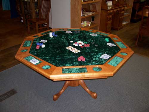 Locally Amish Custom Made Cherry Poker Table