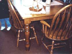 Amish Made Custom Walnut Farmhouse Table