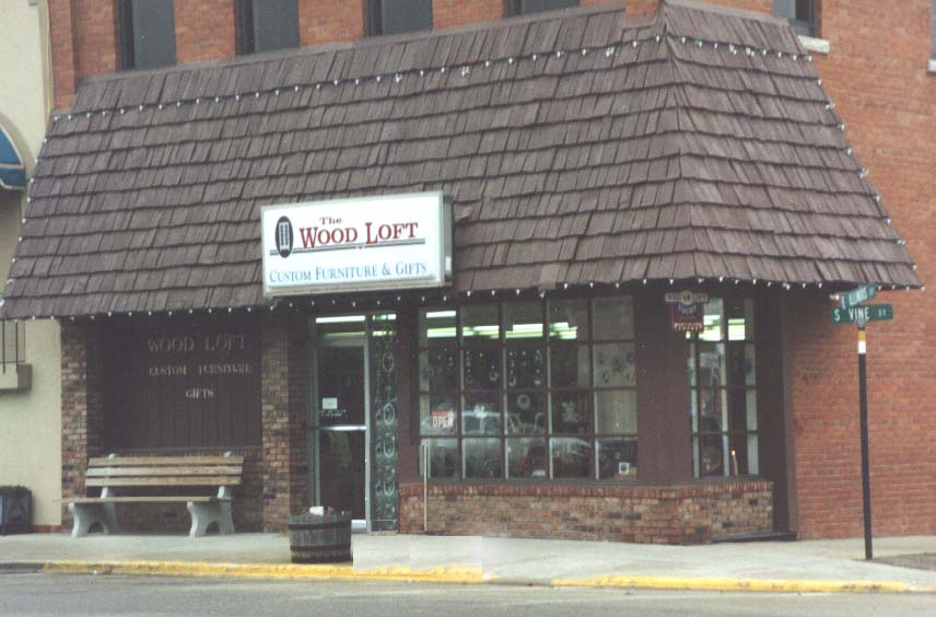 Front of the Woodloft Custom Made Amish Furniture showroom.